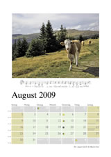 Kalender 2009 “Der Wechsel 2009 - Bilder und Melodien” August